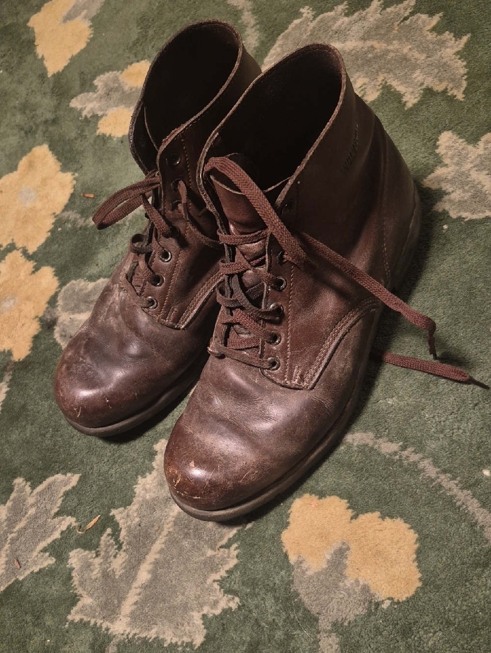 Wolverine Dark Brown Leather Chukka Boots